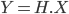  Y = H.X 