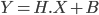  Y=H.X+B 